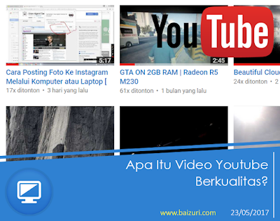 Apa Itu Video Youtube Berkualitas? sebagai media membuatkan video dan sebagai penyaluran hobi mempunyai slogan yaitu Apa Itu Video Youtube Berkualitas?