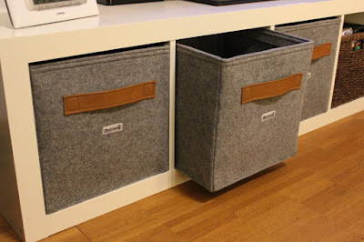 felt boxes for Ikea shelving