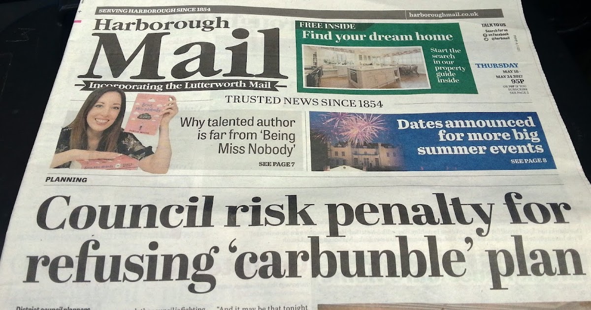 Liberal England Harborough Mail wins Headline of the Day