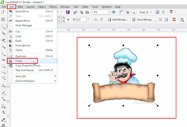 Cara Menggunakan Tools Clone Corel Draw Dodo Grafis Download File Cdr Ai Pdf Eps