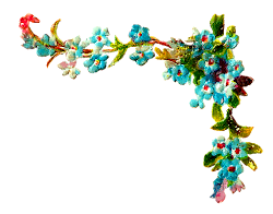 corner flower wildflower forget clip clipart digital antique bouquet clipartmag antiqueimages