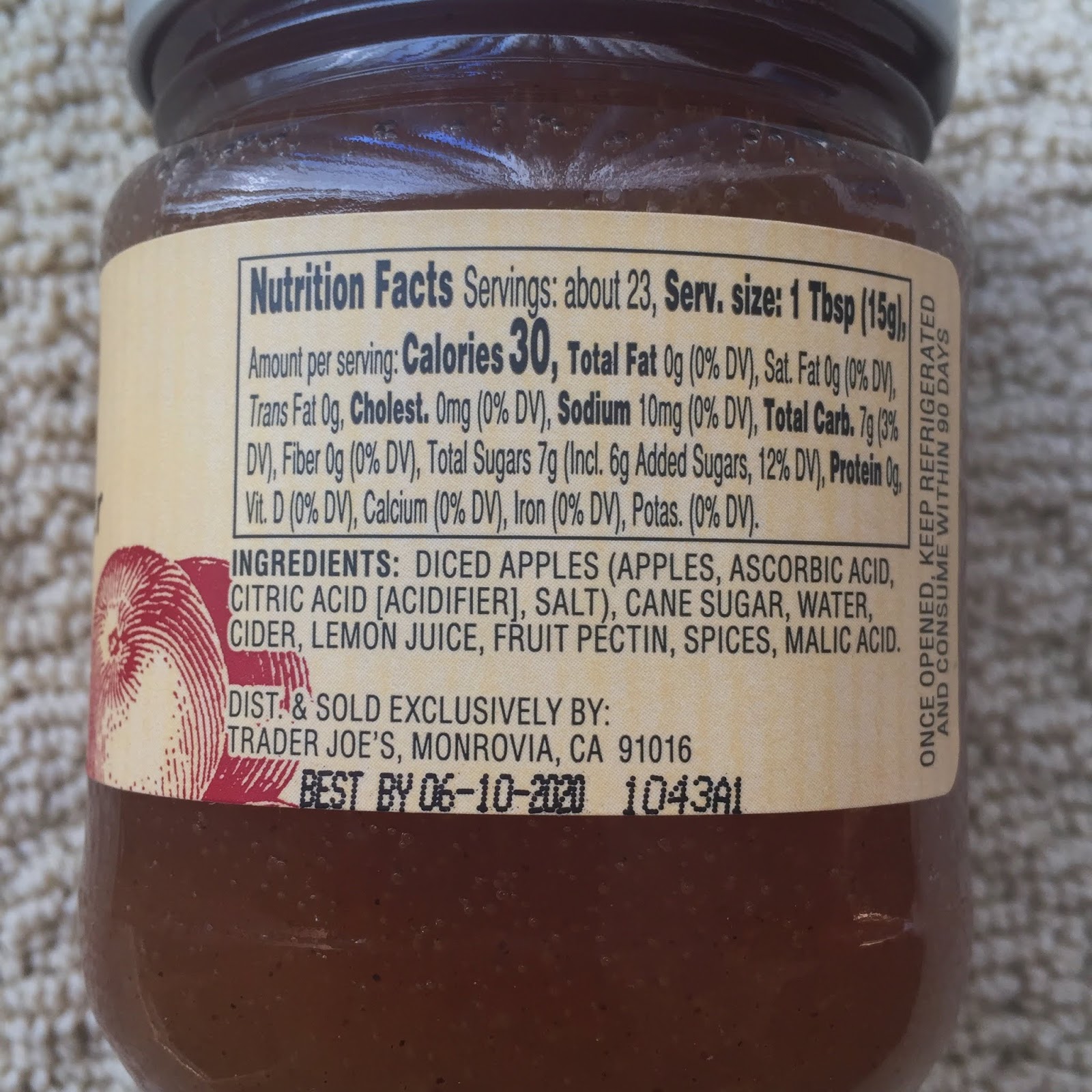 Trader Joe's Apple Cider Jam