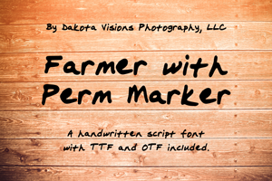 Buy the Farmer with a Permanent Marker font on Creative Market today!