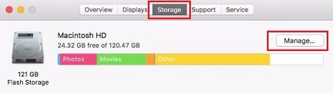 Enable optimized storage to free up startup disk Enable optimized storage to free up startup disk