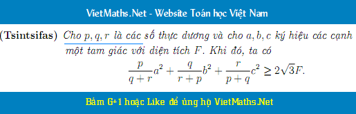 cách chứng minh định lý Bất đẳng thức đẹp độc nhất xưa nay hiếm cac dinh ly noi tieng va cach chung minh dep nhat cua nguyen ngoc tien