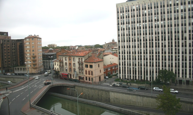 View from the Kyriad Hotel in Toulouse France.
