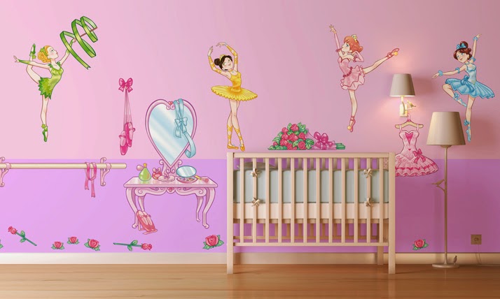 Dormitorio de bebé con stickers - Ideas para decorar dormitorios