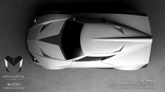 Marcelo Aguiar Mean Metal Motors M-Zero render top view