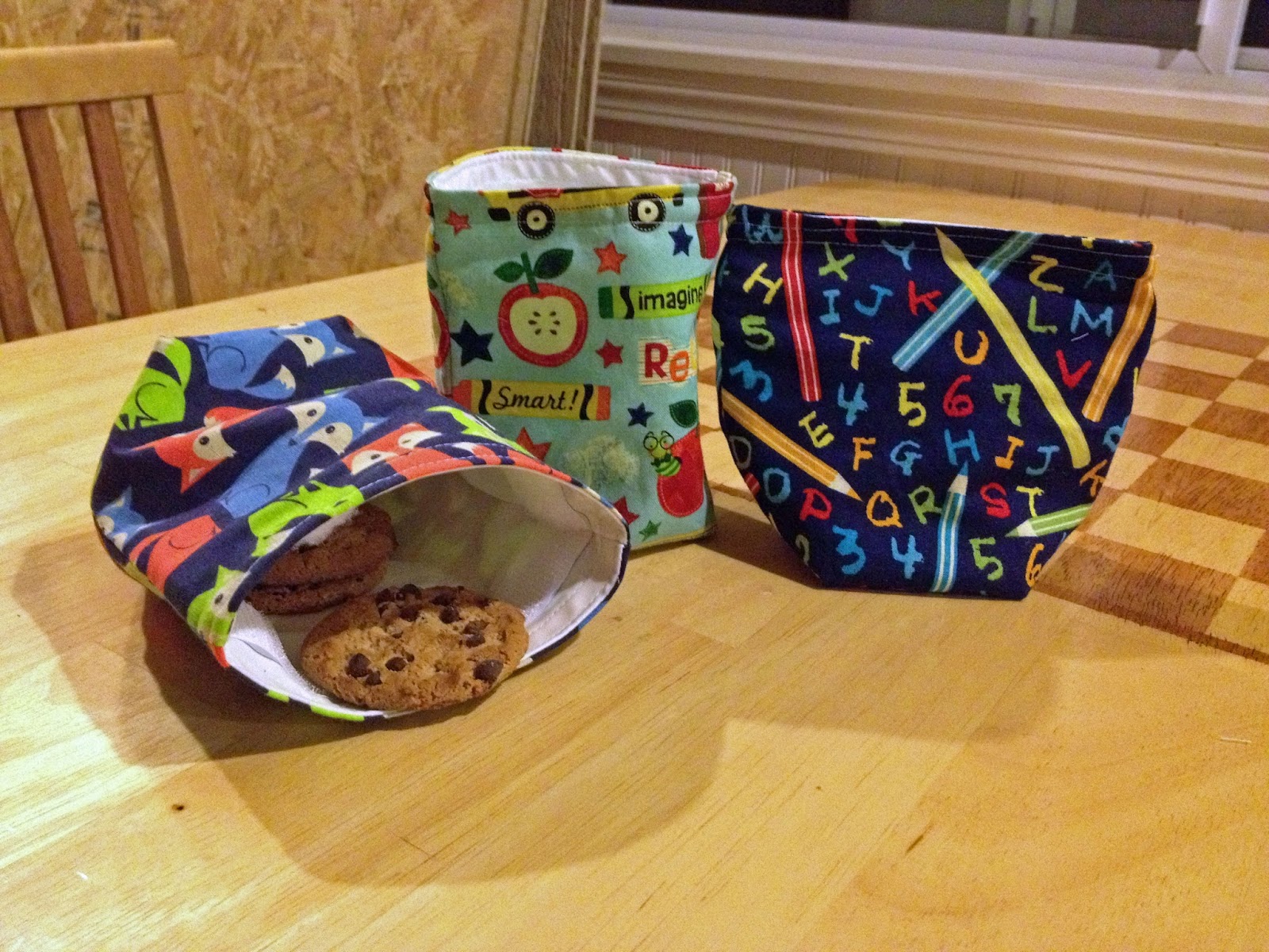 see mary quilt Snack Pouches! For School Lunches!