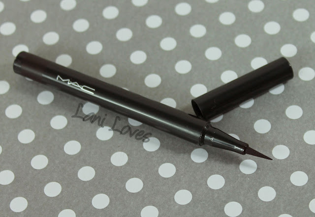MAC Fluidline Pen - Vintage Brown Swatches & Review