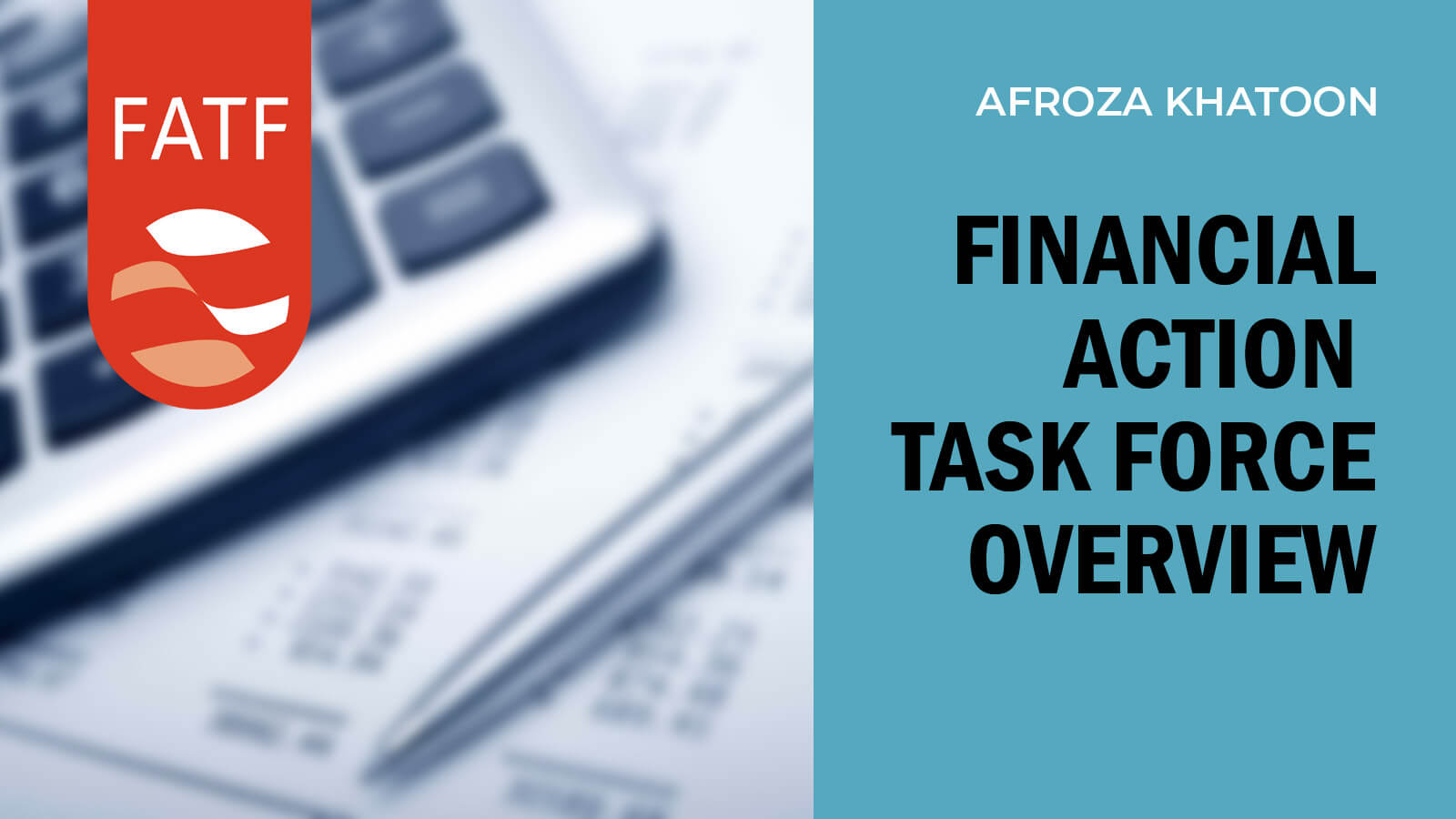 Financial Action Task Force Overview CAMS AFROZA