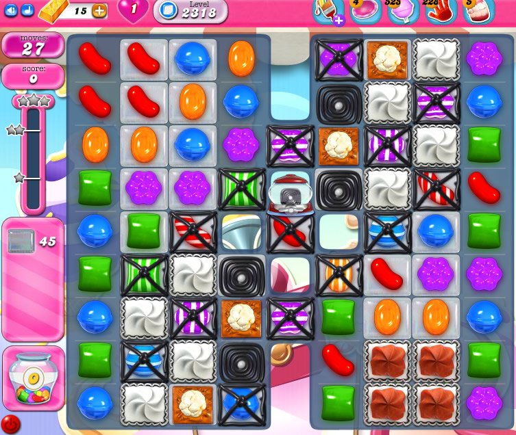 Candy Crush Saga level 2318 Candy Crush Saga level 2318
