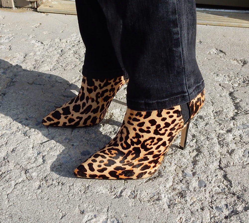 clarks animal print boots