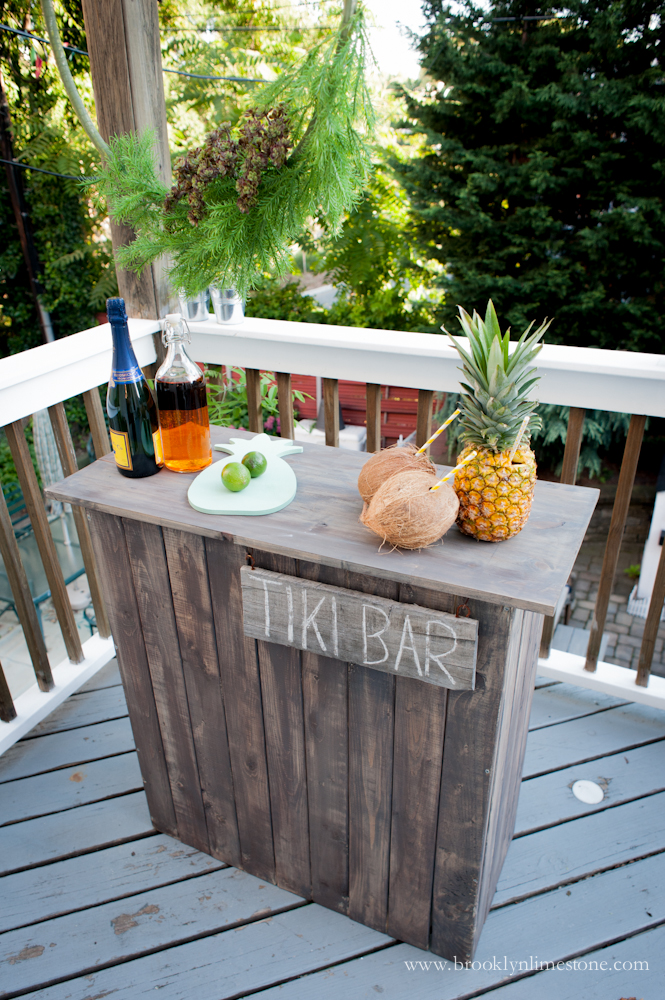 Diy Tiki Bar Brooklyn Limestone, Patio Tiki Bar Ideas