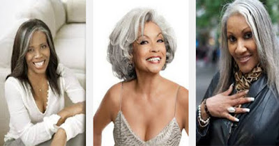 Black women with gray hair