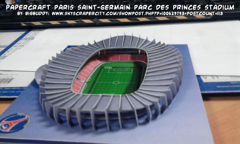 Kit de construction stade de football en mousse - Parc des Princes - Paris  Saint-Germain