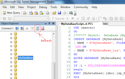 Create full database from script in sql server example