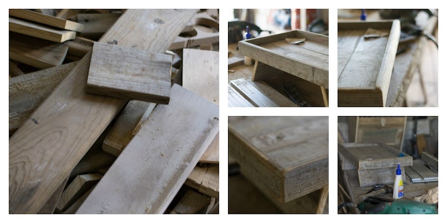 Bandeja madera diy desayuno