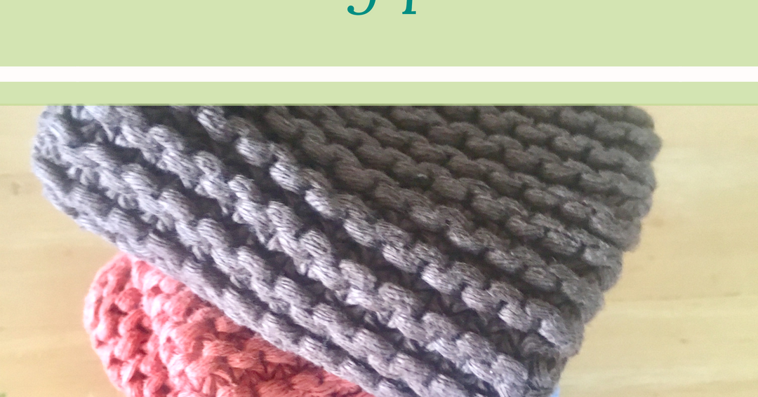 KNITTING PATTERN Barbed Wire Fence Dishcloth, Knit Dishcloth