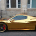 Έντυσε» τη Ferrari του με φύλλα χρυσού! [ΦΩΤΟ]