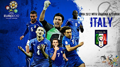 Euro 2012 Wallpaper - ITALY SQUAD - Buffon - Bollatel - Pirlo - Ignazio Abate - Angelo Ogbonna - Thiago Motta Wallpapers