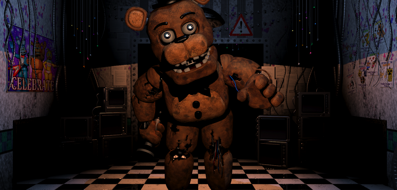 Why's the animatronic easter in FNaF 3 laying beside you in the