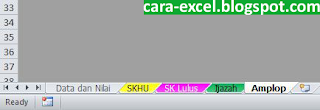 Cara Membuat SKHUN Sementara Excel