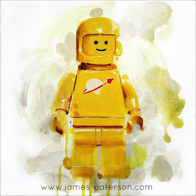 View from the Studio: Lego Minifigure Yellow Spaceman Painting