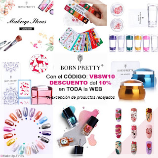 No olvides añadir este CÓDIGO en tu cesta de la compra, válido en TODA la Web y sin mínimo de compra! MakeUp-Finds-CON-EL-CÓDIGO-VBSW10-Descuento del 10% en BornPrettyStore.com