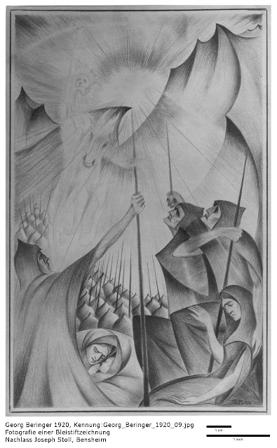 Georg Beringer - Religiöse Bleistiftzeichnungen 1920, Nachlass Joseph Stoll, Bensheim