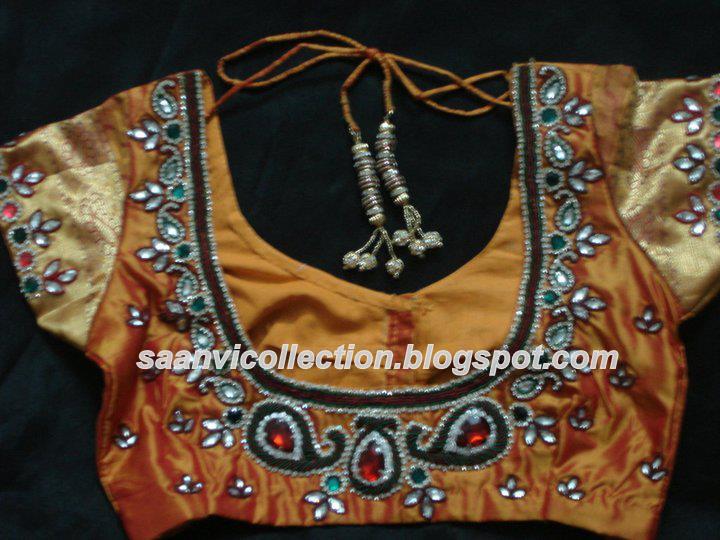 kundan work blouse online shopping