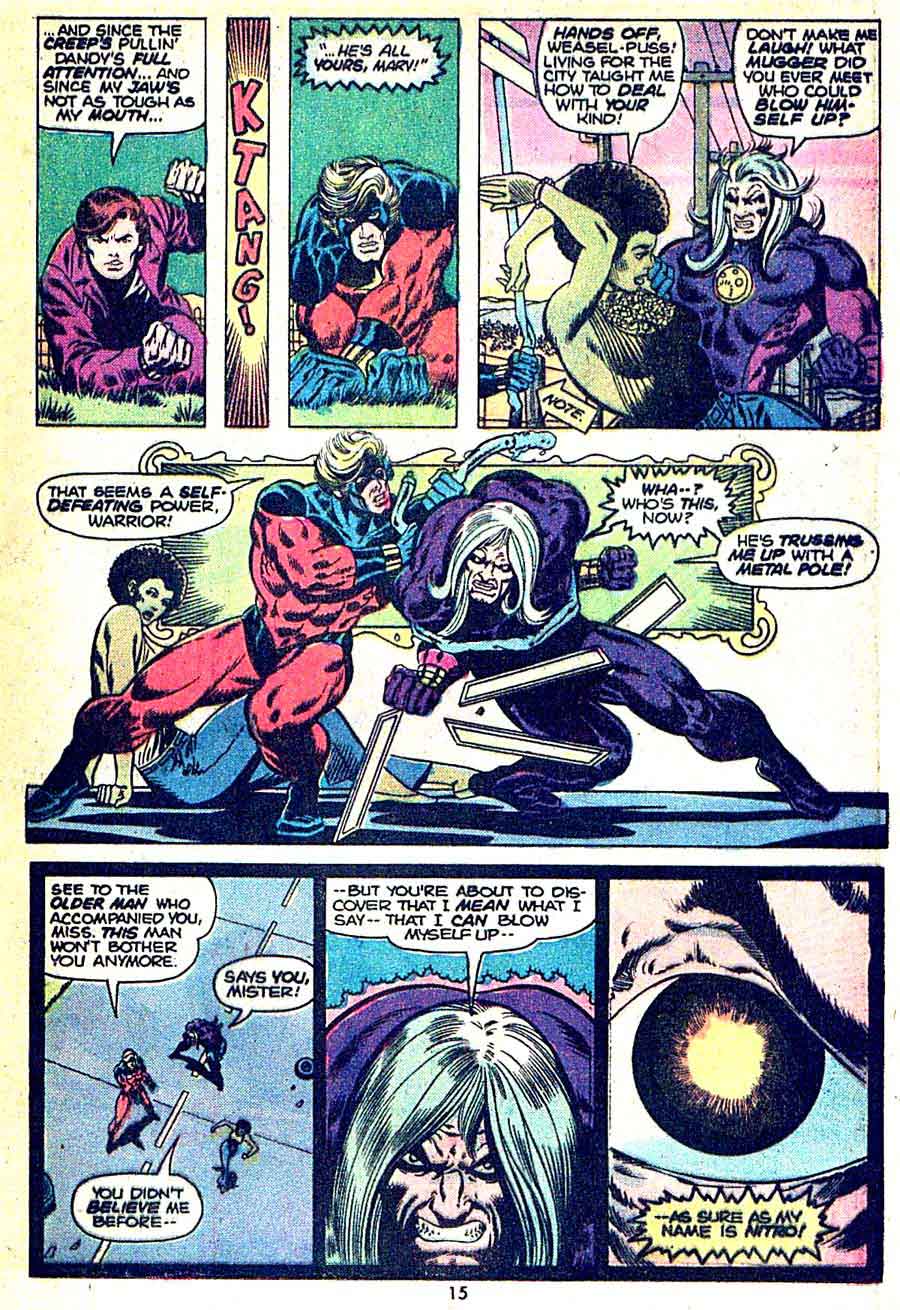 Captain Marvel #34 marvel 1970s bronze age comic book page art by Jim Starlin