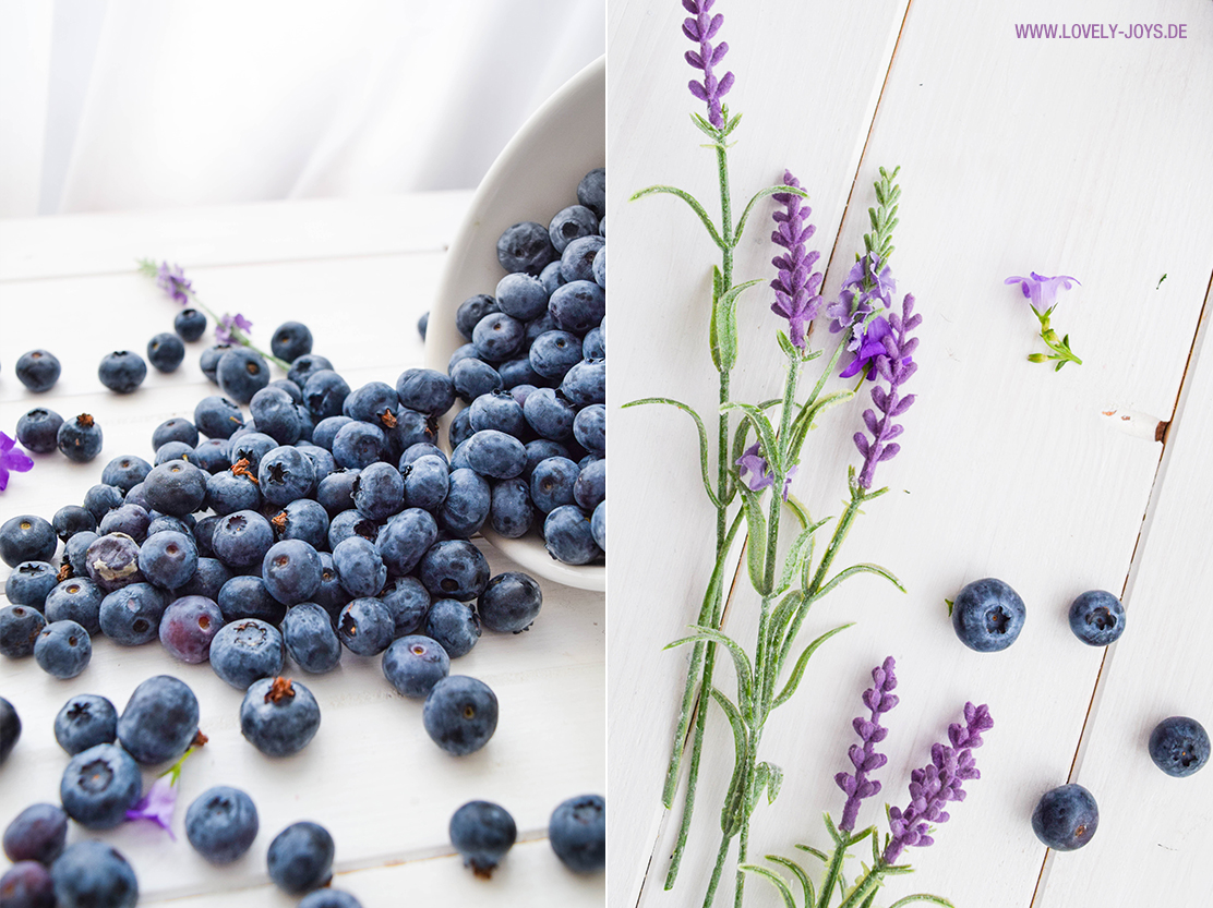 frische blaubeeren lavendel blüten frische blaubeeren lavendel blüten