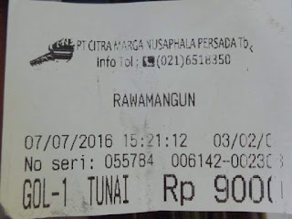 karcis tol Rawamangun karcis tol Rawamangun