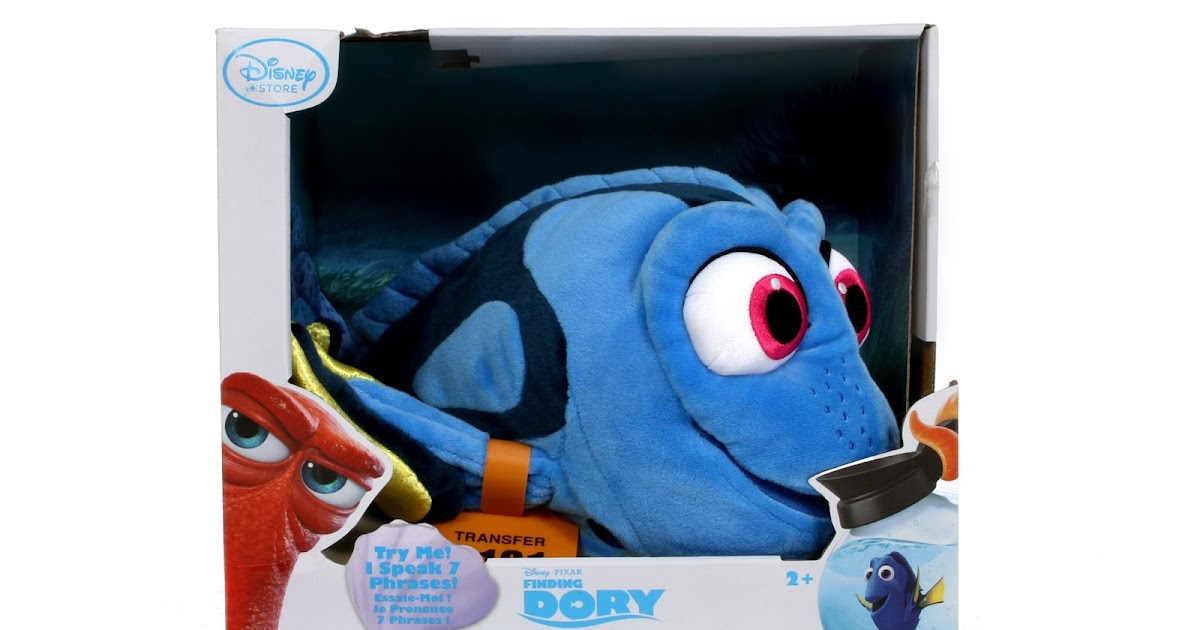 Details about   Finding Dory Plush Talking Animated Dory Disney Store Authentic 