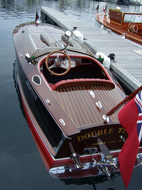 Vintage mahogany boat plans
