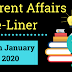 Current Affairs One-Liner: 28th January 2020