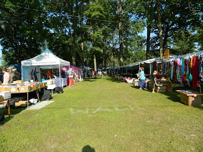 Vendor area at Montrose Blueberry Festival Michigan