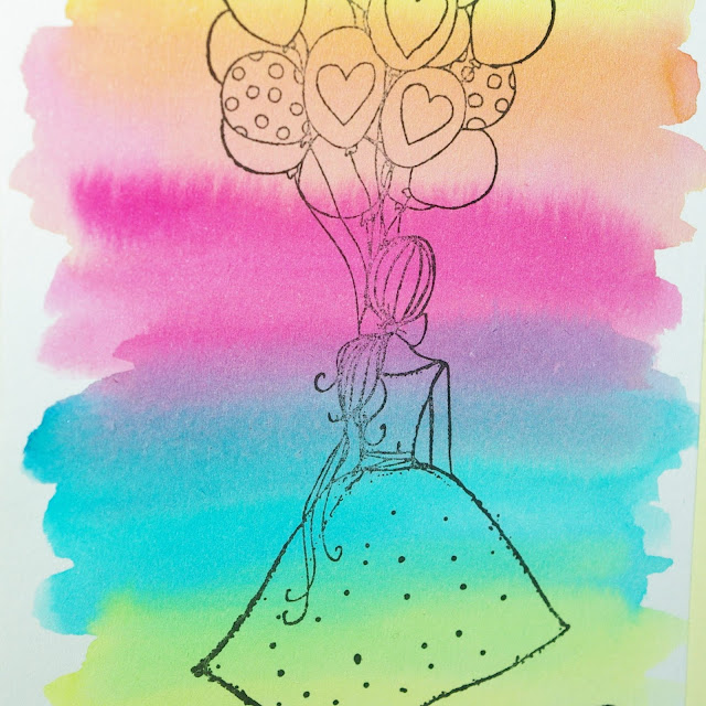 [DIY] Regenbogen-Mädchen mit Luftballon Höre nie auf zu träumen!