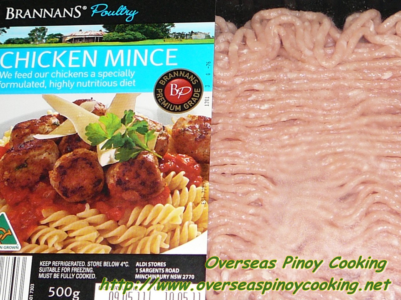 Giniling na Manok, Ground Chicken with Tomato Sauce