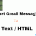 How to export Gmail messages to Text or HTML format