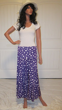 Sassy in vibrant Purple with White Polka Dots