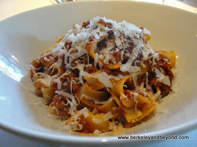 tagliatelle Bolognese at Piazza D'Angelo in Mill Valley, California