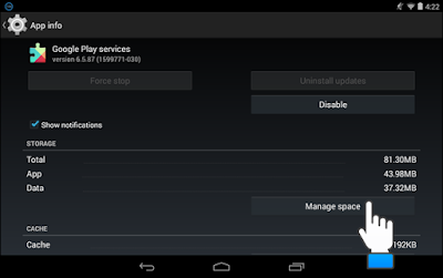 Clear data and cache on Google Play Services Clear data and cache on Google Play Services