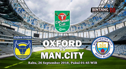 Prediksi Oxford United vs Manchester City 26 September 2018