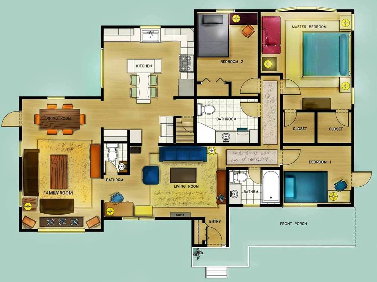 Floor Plan Furniture At Home And Interior Design Ideas