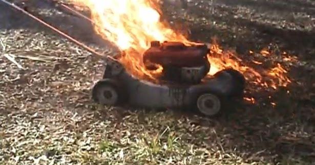 MEC&F Expert Engineers : LAWN MOWERS CAN EXPLODE DUE TO LEAKING GAS