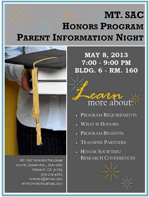 Nogales High School Guidance Mt SAC Honors Program