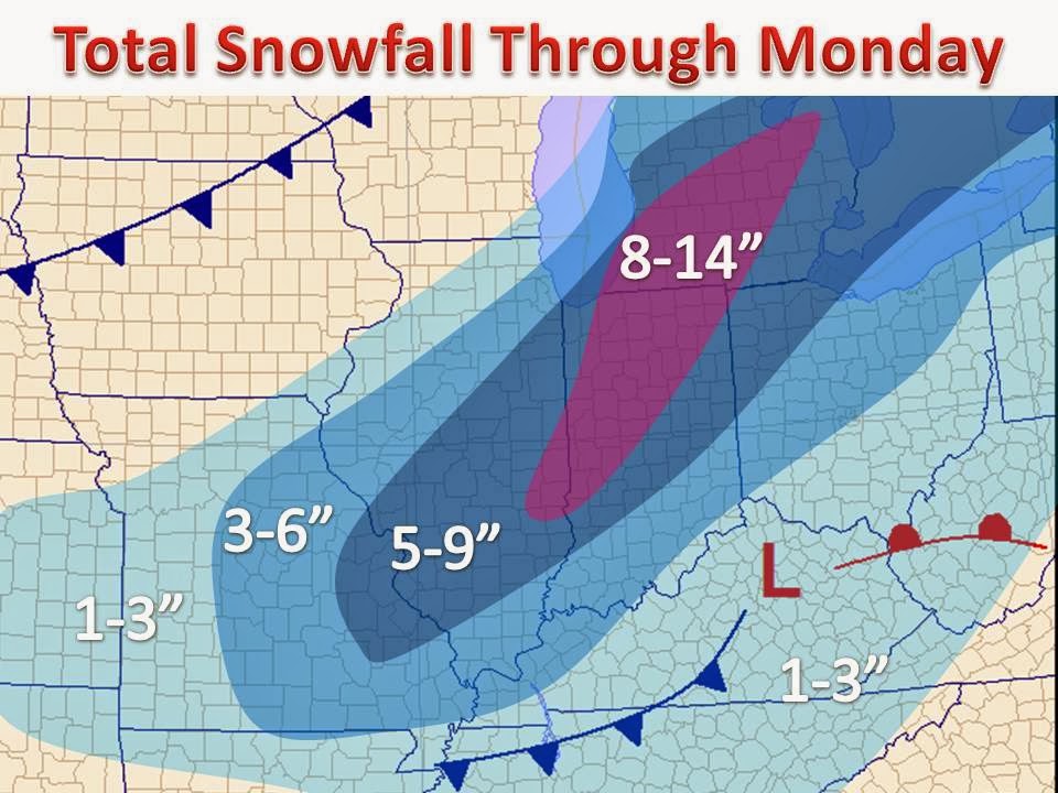 Midwest Winter Weather Blog: Winter Storm Update For Tonight and Sunday