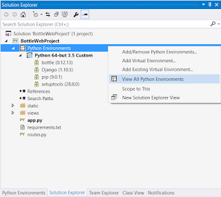 IntelliSence Unknow in Python for Visual Studio